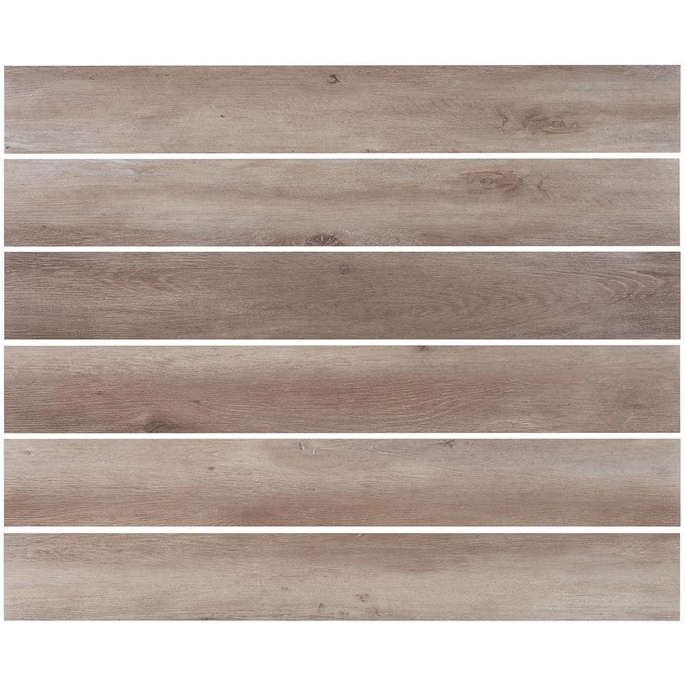 Revive 12mil 6.3 in. W x 48.4 in. L Bur Oak Waterproof Glue Down Luxury Vinyl Tile Flooring (42.37 Sq. Ft. / Case) by Ivy Hill Tile 7 Revive 12mil 6.3 in. W x 48.4 in. L Bur Oak Waterproof Glue Down Luxury Vinyl Tile Flooring (42.37 Sq. Ft. / Case) by Ivy Hill Tile - Image 6
