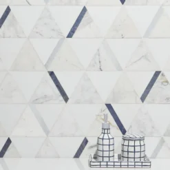 Zandara Calacatta Azul 13.6 in. x 23.6 in. Polished Marble Floor and Wall Mosaic Tile (2.22 sq. ft./Each) by Ivy Hill Tile -The Elite Tile Sales Store calacatta azul ivy hill tile marble tile ext3rd106387 fa 1000