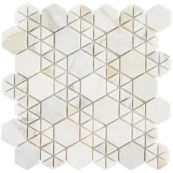 Koror Calacatta 11.73 in. x 12 in. Matte Marble Floor and Wall Mosaic Tile (0.97 sq. ft./Sheet) by Ivy Hill Tile -The Elite Tile Sales Store calacatta ivy hill tile marble tile ext3rd106285 4f 1000
