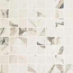 Saroshi Calacatta Rustico 11.81 in. x 11.81 in. Matte Porcelain Floor and Wall Mosaic Tile (0.96 sq. ft./Each) by Ivy Hill Tile