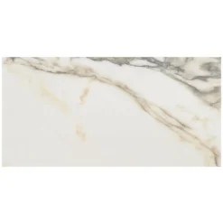 Saroshi Calacatta Rustico 11.81 in. x 23.62 in. Polished Marble Look Porcelain Floor and Wall Tile (9.68 sq. ft. /Case) by Ivy Hill Tile -The Elite Tile Sales Store calacatta rustico ivy hill tile porcelain tile ext3rd106689 1f 1000
