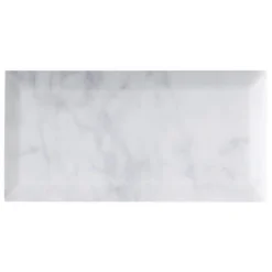 White Carrara Beveled 3 in. x 6 in. x 9mm Polished Marble Subway Tile (40 pieces / 5 sq. ft. / box) by Ivy Hill Tile -The Elite Tile Sales Store carrara ivy hill tile marble tile ext3rd100389 fa 1000