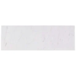 White Carrara 4 in. x 12 in. x 9mm Polished Marble Subway Tile (30 pieces / 10 sq. ft. / box) by Ivy Hill Tile -The Elite Tile Sales Store carrara ivy hill tile marble tile ext3rd104820 1f 1000