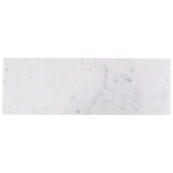 White Carrara 4 in. x 12 in. x 9mm Polished Marble Subway Tile (30 pieces / 10 sq. ft. / box) by Ivy Hill Tile -The Elite Tile Sales Store carrara ivy hill tile marble tile ext3rd104820 44 1000