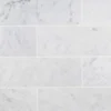 White Carrara 4 in. x 12 in. x 9mm Polished Marble Subway Tile (30 pieces / 10 sq. ft. / box) by Ivy Hill Tile -The Elite Tile Sales Store carrara ivy hill tile marble tile ext3rd104820 64 1000