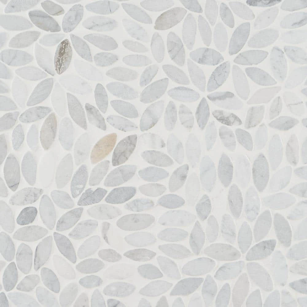 Countryside Flower Carrara 11.81 in. x 11.81 in. Natural Marble Floor and Wall Mosaic Tile (0.96 sq. ft./Each) by Ivy Hill Tile 6 Countryside Flower Carrara 11.81 in. x 11.81 in. Natural Marble Floor and Wall Mosaic Tile (0.96 sq. ft./Each) by Ivy Hill Tile - Image 4