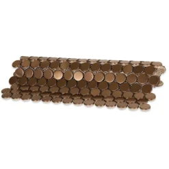 Copper Penny Round 12 in. x 12 in. x 8 mm Stainless Steel Metal Mosaic Wall Tile by Ivy Hill Tile -The Elite Tile Sales Store copper ivy hill tile metal tile ext3rd101739 44 1000