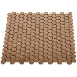 Copper Penny Round 12 in. x 12 in. x 8 mm Stainless Steel Metal Mosaic Wall Tile by Ivy Hill Tile -The Elite Tile Sales Store copper ivy hill tile metal tile ext3rd101739 c3 1000