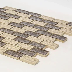 Hazelnut Butter Crackle Cream 12 in. x 11.5 in. Interlocking Glossy Ceramic/Glass Wall Mosaic Tile (4.79 sq. ft./Case) by Jeffrey Court 9 Hazelnut Butter Crackle Cream 12 in. x 11.5 in. Interlocking Glossy Ceramic/Glass Wall Mosaic Tile (4.79 sq. ft./Case) by Jeffrey Court -The Elite Tile Sales Store cream jeffrey court glass tile 99409 40 1000