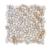 Creama River Rock 11.25 in. x 11.25 in. Honed Marble/ Limestone Floor and Wall Mosaic Tile (8.79 sq. ft./Case) by Jeffrey Court -The Elite Tile Sales Store cream jeffrey court marble tile 99052 64 1000 1