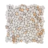 Creama River Rock 11.25 in. x 11.25 in. Honed Marble/ Limestone Floor and Wall Mosaic Tile (.0878 sq. ft./Each) by Jeffrey Court