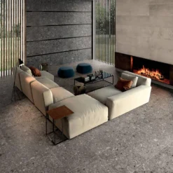 Rizzo Dark Gray 24 in. x 24 in. x 9mm Semi Polished Porcelain Floor and Wall Tile (3 pieces / 11.62 sq. ft. / box) by Ivy Hill Tile 10 Rizzo Dark Gray 24 in. x 24 in. x 9mm Semi Polished Porcelain Floor and Wall Tile (3 pieces / 11.62 sq. ft. / box) by Ivy Hill Tile -The Elite Tile Sales Store dark gray ivy hill tile porcelain tile ext3rd101250 a0 1000