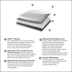 Slate Dark Gray 12 in. x 24 in. Waterproof Rigid Core Click-Lock Luxury Vinyl Tile Flooring (28.04 sq. ft. / case) by Ivy Hill Tile -The Elite Tile Sales Store dark gray ivy hill tile vinyl tile ext3rd105850 44 1000