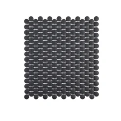 Shadow Mountain Gray 11.375 in. x 12.25 in. Penny Round Matte Porcelain Wall and Floor Mosaic Tile (0.967 sq. ft./Each) by Jeffrey Court