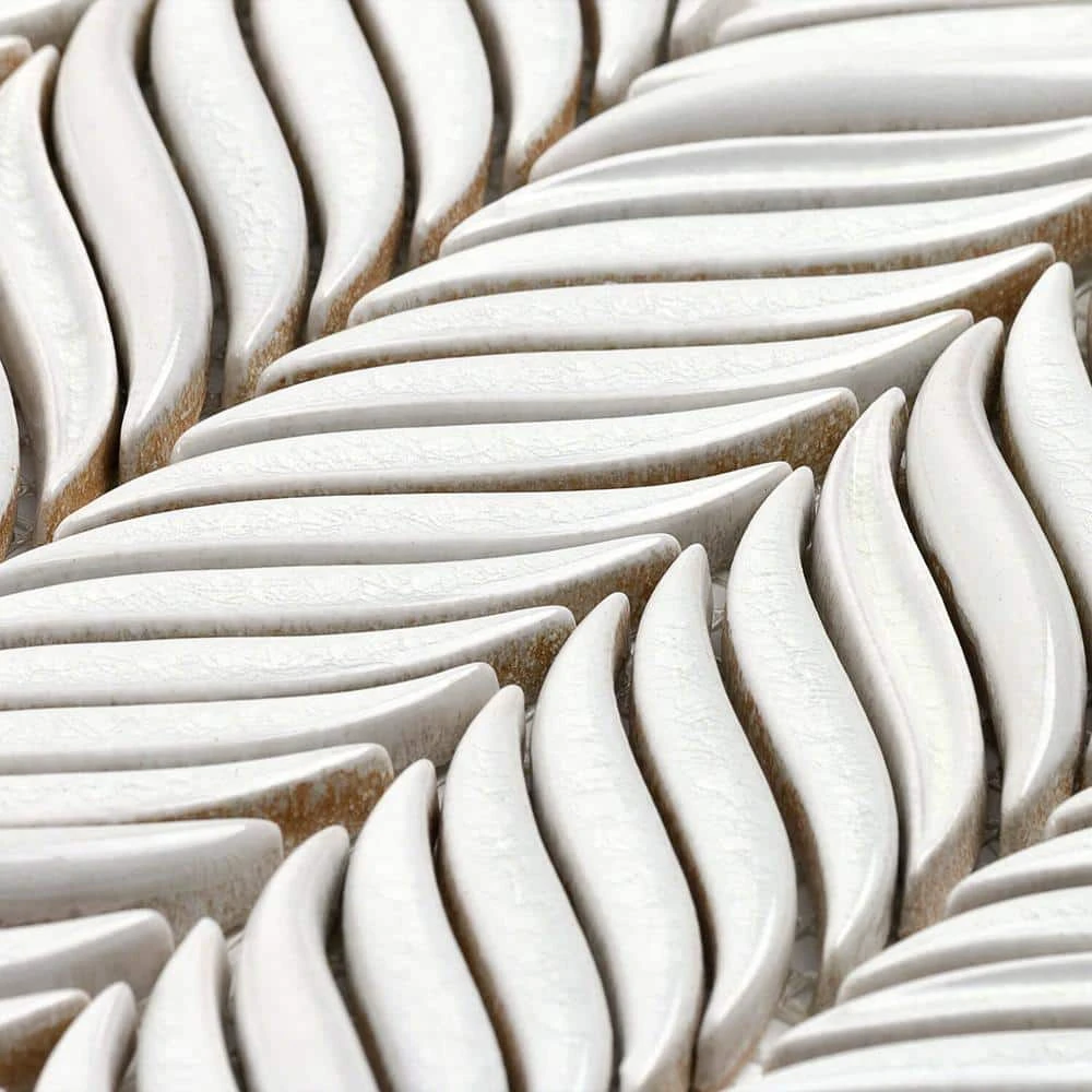 Delphi Alula Glacier White 10 in. x 12 in. Glazed Ceramic Mosaic Tile (0.85 sq. ft./Sheet) by Ivy Hill Tile 7 Delphi Alula Glacier White 10 in. x 12 in. Glazed Ceramic Mosaic Tile (0.85 sq. ft./Sheet) by Ivy Hill Tile - Image 5