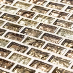 Infusion Gold Metallic 11.875 in. x 11.375 in. Interlocking Brick Glass Mosaic Tile (0.938 sq. ft/Each) by Jeffrey Court 9 Infusion Gold Metallic 11.875 in. x 11.375 in. Interlocking Brick Glass Mosaic Tile (0.938 sq. ft/Each) by Jeffrey Court -The Elite Tile Sales Store gold jeffrey court glass tile 99793 a0 1000