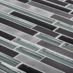 Binary Code Gray and Blue 11.625 in. x 11.625 in. Interlocking Glass and Metal Mosaic Tile (14.22 sq. ft./Case) by Jeffrey Court 9 Binary Code Gray and Blue 11.625 in. x 11.625 in. Interlocking Glass and Metal Mosaic Tile (14.22 sq. ft./Case) by Jeffrey Court -The Elite Tile Sales Store gray blue jeffrey court glass tile 99000 1d 1000