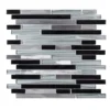 Binary Code Gray and Blue 11.625 in. x 11.625 in. Interlocking Glass and Metal Mosaic Tile (14.22 sq. ft./Case) by Jeffrey Court 2 Binary Code Gray and Blue 11.625 in. x 11.625 in. Interlocking Glass and Metal Mosaic Tile (14.22 sq. ft./Case) by Jeffrey Court -The Elite Tile Sales Store gray blue jeffrey court glass tile 99000 64 1000