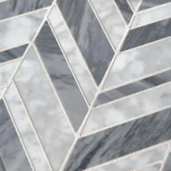 Carlton Gray 11.625 in. x 12 in. Chevron Marble Wall and Floor Mosaic Tile (9.68 sq. ft./Case) by Jeffrey Court 9 Carlton Gray 11.625 in. x 12 in. Chevron Marble Wall and Floor Mosaic Tile (9.68 sq. ft./Case) by Jeffrey Court -The Elite Tile Sales Store gray grey jeffrey court marble tile 96796 1d 1000