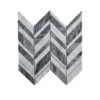 Carlton Gray 11.625 in. x 12 in. Chevron Marble Wall and Floor Mosaic Tile (9.68 sq. ft./Case) by Jeffrey Court -The Elite Tile Sales Store gray grey jeffrey court marble tile 96796 64 1000