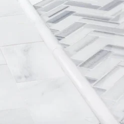 Zebra Plains Gray 12.875 in x 11.125 in. Herringbone Polished Marble Wall and Floor Mosaic Tile (9.947 sq. ft./Case) by Jeffrey Court 11 Zebra Plains Gray 12.875 in x 11.125 in. Herringbone Polished Marble Wall and Floor Mosaic Tile (9.947 sq. ft./Case) by Jeffrey Court -The Elite Tile Sales Store gray grey jeffrey court marble tile 99287 a0 1000