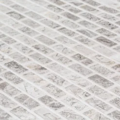 Stormy Knight Grey 12 in. x 12 in. Interlocking Polished Marble Stone Mosaic Tile (10 sq. ft./Case) by Jeffrey Court -The Elite Tile Sales Store gray grey jeffrey court marble tile 99381 1d 1000