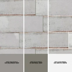 Moze Gray 3 in. x 12 in. 9 mm Ceramic Wall Tile (22-Piece) (5.38 sq. ft./ Box) by Ivy Hill Tile -The Elite Tile Sales Store gray ivy hill tile ceramic tile ext3rd100049 1d 1000