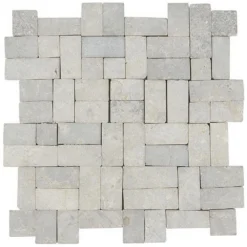 Countryside Interlocking 11.81 in. x 11.81 in. Gray Floor and Wall Mosaic (0.97 sq. ft. / sheet) by Ivy Hill Tile -The Elite Tile Sales Store gray ivy hill tile mosaic tile ext3rd105046 44 1000