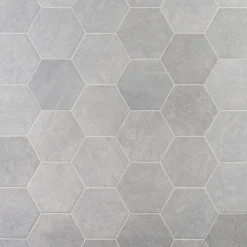 Sanskrit Gray Hex 8.86 in. x 10.20 in. Matte Porcelain Floor and Wall Tile (9.47 sq. ft./Case) by Ivy Hill Tile