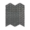 Riverfall Grey 10.75 in. x 11.875 in. Chevron Honed Basalt Wall and Floor Mosaic Tile (8.86 sq. ft./Case) by Jeffrey Court