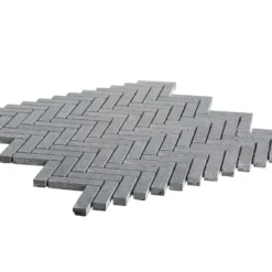 Basalt Herringbone Gray 10 in. x 10.75 in Honed Basalt Wall and Floor Mosaic Tile (0.765 sq. ft./Each) by Jeffrey Court -The Elite Tile Sales Store gray jeffrey court basalt tile 97935 40 1000