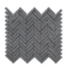 Basalt Herringbone Gray 10 in. x 10.75 in Honed Basalt Wall and Floor Mosaic Tile (0.765 sq. ft./Each) by Jeffrey Court