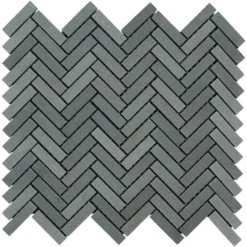 Basalt Herringbone Gray 10 in. x 10.75 in Honed Basalt Wall and Floor Mosaic Tile (0.765 sq. ft./Each) by Jeffrey Court -The Elite Tile Sales Store gray jeffrey court basalt tile 97935 66 1000