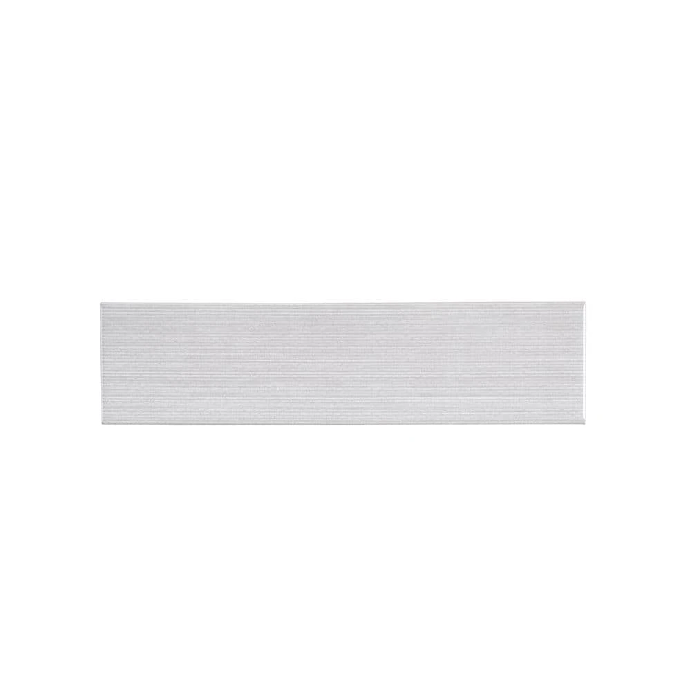 Weather Grey Linen 3 in. x 12 in. Subway Gloss Ceramic Wall Tile (10.75 sq. ft./Case) by Jeffrey Court 3 Weather Grey Linen 3 in. x 12 in. Subway Gloss Ceramic Wall Tile (10.75 sq. ft./Case) by Jeffrey Court