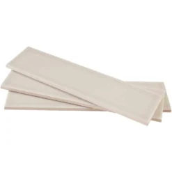 Weather Grey 3 in. x 12 in. Glossy Ceramic Wall Tile (16.5 sq. ft./Case) by Jeffrey Court -The Elite Tile Sales Store gray jeffrey court ceramic tile 99345 1f 1000