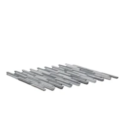 Mirage Gray 11 in. x 11.75 in. Interlocking Glass Mosaic Wall Tile (13.46 sq. ft./Case) by Jeffrey Court -The Elite Tile Sales Store gray jeffrey court glass tile 96038 40 1000