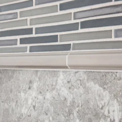 Mirage Gray 11 in. x 11.75 in. Interlocking Glass Mosaic Wall Tile (13.46 sq. ft./Case) by Jeffrey Court -The Elite Tile Sales Store gray jeffrey court glass tile 96038 a0 1000