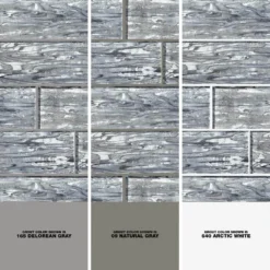 Abalone Gray 3 in. x 12 in. Glossy Glass Wall Tile (1 sq. ft./Pack) by Jeffrey Court -The Elite Tile Sales Store gray jeffrey court glass tile 97930 1d 1000