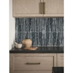 Abalone Gray 3 in. x 12 in. Glossy Glass Wall Tile (1 sq. ft./Pack) by Jeffrey Court -The Elite Tile Sales Store gray jeffrey court glass tile 97930 4f 1000