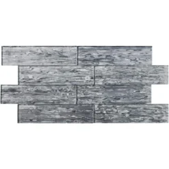 Abalone Gray 3 in. x 12 in. Glossy Glass Wall Tile (1 sq. ft./Pack) by Jeffrey Court -The Elite Tile Sales Store gray jeffrey court glass tile 97930 66 1000