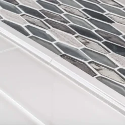 Jasper Gray 11.625 in. x 11.625 in. Hexagon Mixed Glass Mosaic Tile (14.07 sq. ft./Case) by Jeffrey Court 10 Jasper Gray 11.625 in. x 11.625 in. Hexagon Mixed Glass Mosaic Tile (14.07 sq. ft./Case) by Jeffrey Court -The Elite Tile Sales Store gray jeffrey court glass tile 99395 a0 1000