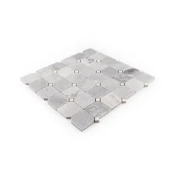 Fortune Grey 11.625 in. x 11.625 in. Polished White/Grey Squares Marble Wall/Floor Mosaic Tile (9.38 sq. ft./Case) by Jeffrey Court 9 Fortune Grey 11.625 in. x 11.625 in. Polished White/Grey Squares Marble Wall/Floor Mosaic Tile (9.38 sq. ft./Case) by Jeffrey Court -The Elite Tile Sales Store gray jeffrey court marble tile 13070 40 1000