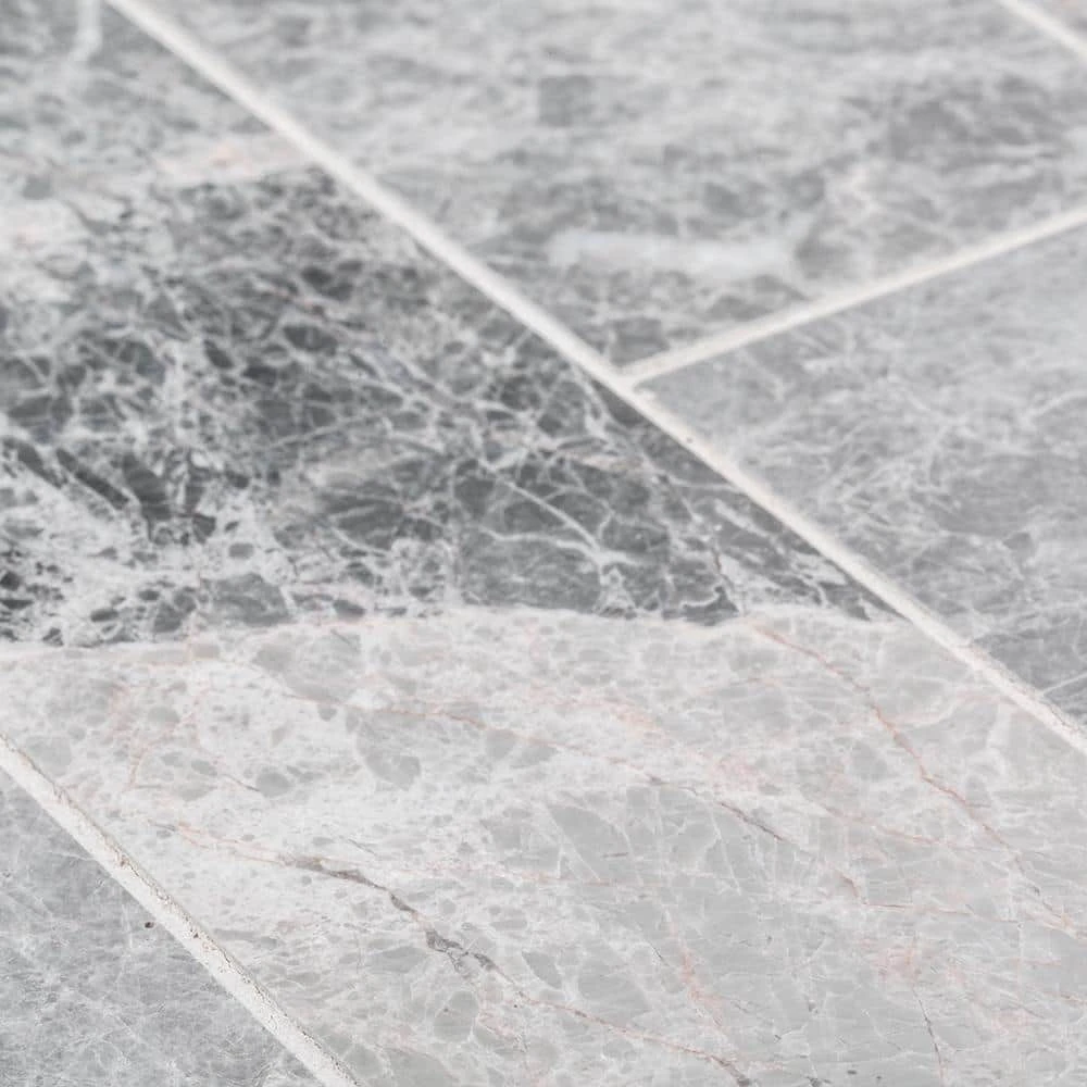 Tundra Grey 3 in. x 12 in. Polished Marble Floor and Wall Tile (5 sq. ft. /Case) by Jeffrey Court 7 Tundra Grey 3 in. x 12 in. Polished Marble Floor and Wall Tile (5 sq. ft. /Case) by Jeffrey Court - Image 5