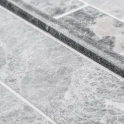 Tundra Grey 3 in. x 12 in. Polished Marble Floor and Wall Tile (5 sq. ft. /Case) by Jeffrey Court 11 Tundra Grey 3 in. x 12 in. Polished Marble Floor and Wall Tile (5 sq. ft. /Case) by Jeffrey Court -The Elite Tile Sales Store gray jeffrey court marble tile 96006 a0 1000