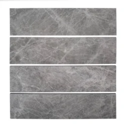 Tundra Grey 3 in. x 12 in. Polished Marble Floor and Wall Tile (5 sq. ft. /Case) by Jeffrey Court 13 Tundra Grey 3 in. x 12 in. Polished Marble Floor and Wall Tile (5 sq. ft. /Case) by Jeffrey Court -The Elite Tile Sales Store gray jeffrey court marble tile 96006 c3 1000