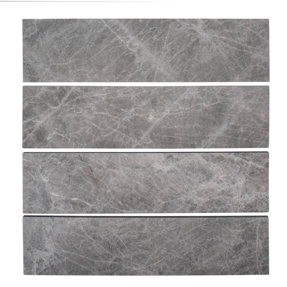 Tundra Grey 3 in. x 12 in. Polished Marble Floor and Wall Tile (5 sq. ft. /Case) by Jeffrey Court 8 Tundra Grey 3 in. x 12 in. Polished Marble Floor and Wall Tile (5 sq. ft. /Case) by Jeffrey Court - Image 6