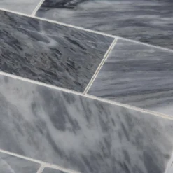 Bardiglio Gray 3 in. x 6 in. Polished Marble Wall and Floor Tile (10 sq. ft./Case) by Jeffrey Court -The Elite Tile Sales Store gray jeffrey court marble tile 96789 1d 1000