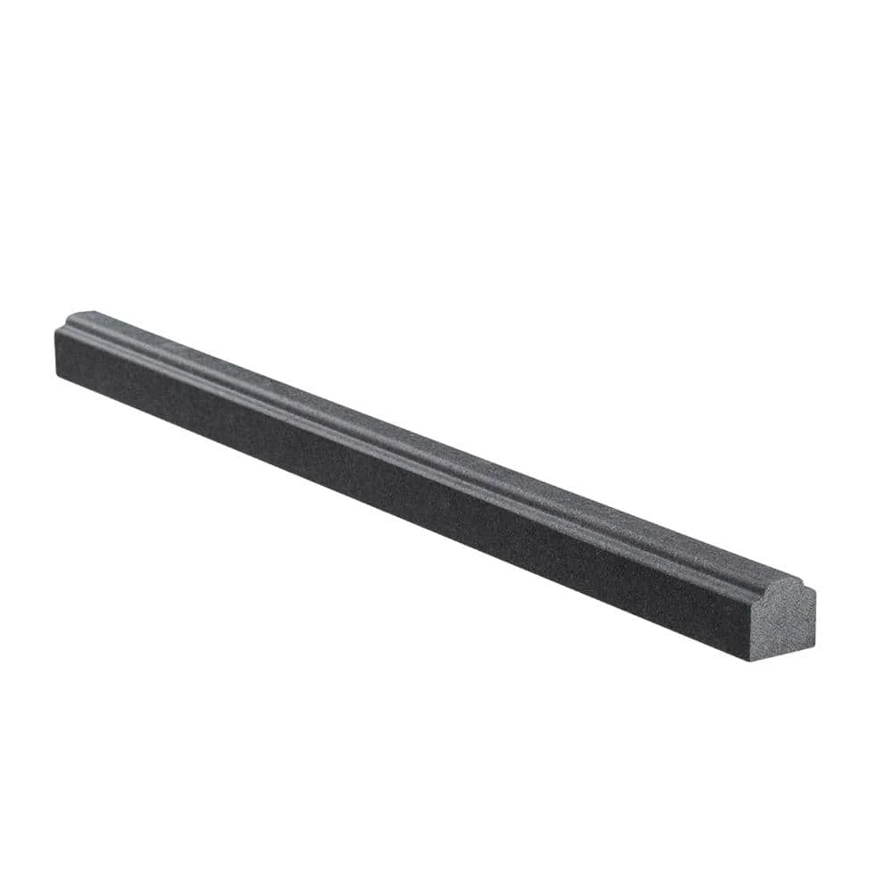 Basalt Gray 0.75 in. x 12 in. Honed Basalt Wall Pencil Tile (1 Linear Foot) by Jeffrey Court 6 Basalt Gray 0.75 in. x 12 in. Honed Basalt Wall Pencil Tile (1 Linear Foot) by Jeffrey Court - Image 4