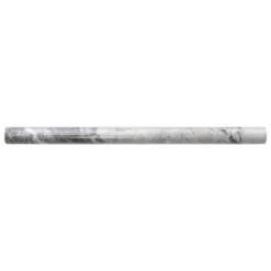 Tundra Grey .75 in. x 11.875 in. Marble Wall Pencil Tile (1 Linear Foot) by Jeffrey Court