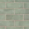 Santa Fe Green 3.93 in. x 11.96 in. Polished Ceramic Wall Tile (10.76 sq. ft./Case) by Ivy Hill Tile -The Elite Tile Sales Store green ivy hill tile ceramic tile ext3rd106067 64 1000